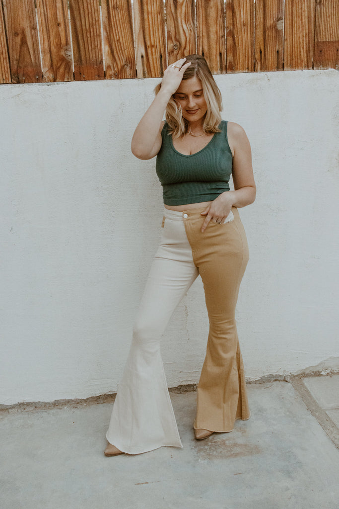 Taupe Two-Tone Flare - Roaming Travelers Joshua Tree, California