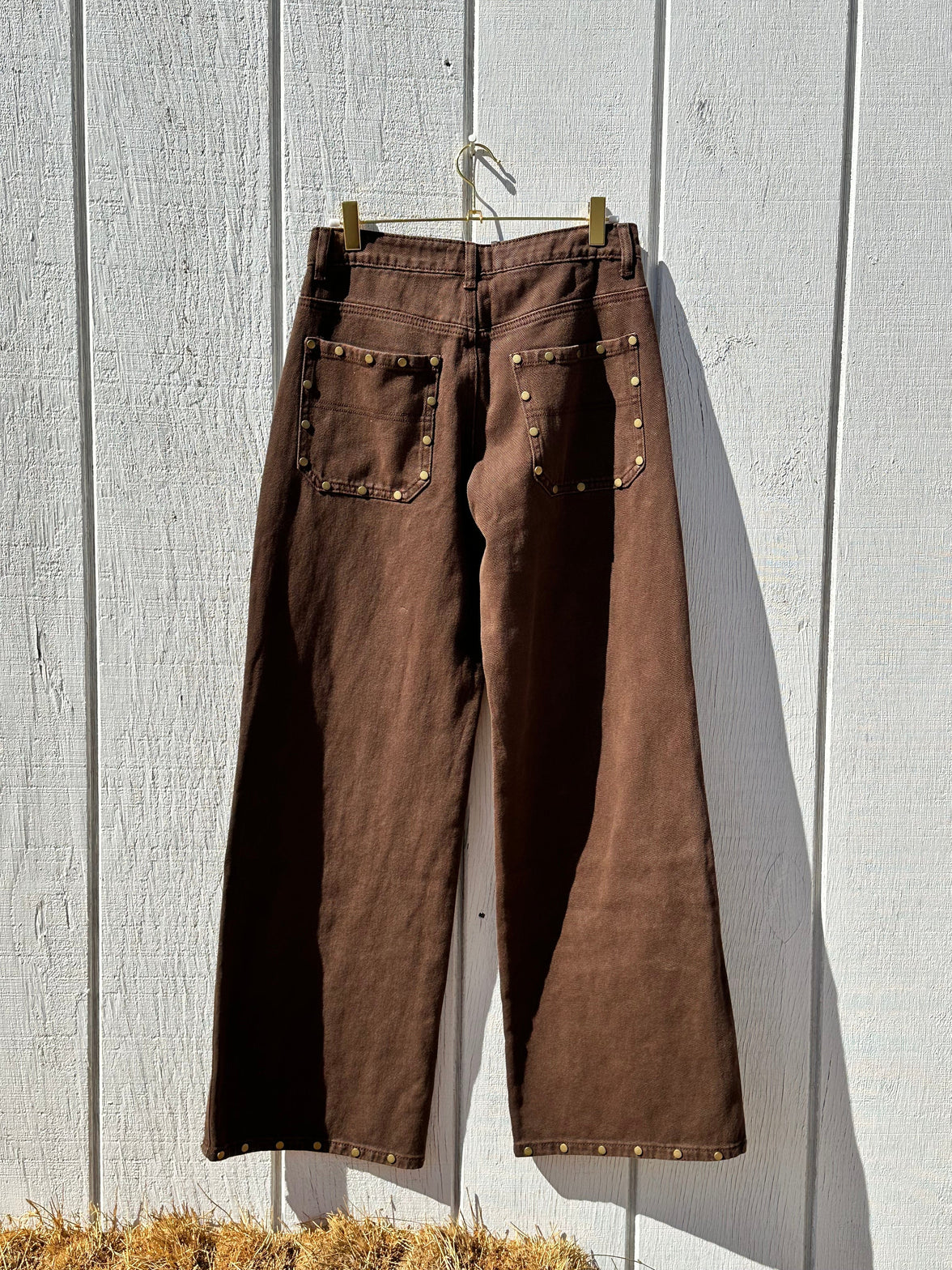 JTTP Products Apparel & Accessories Brown Western Studded Pants