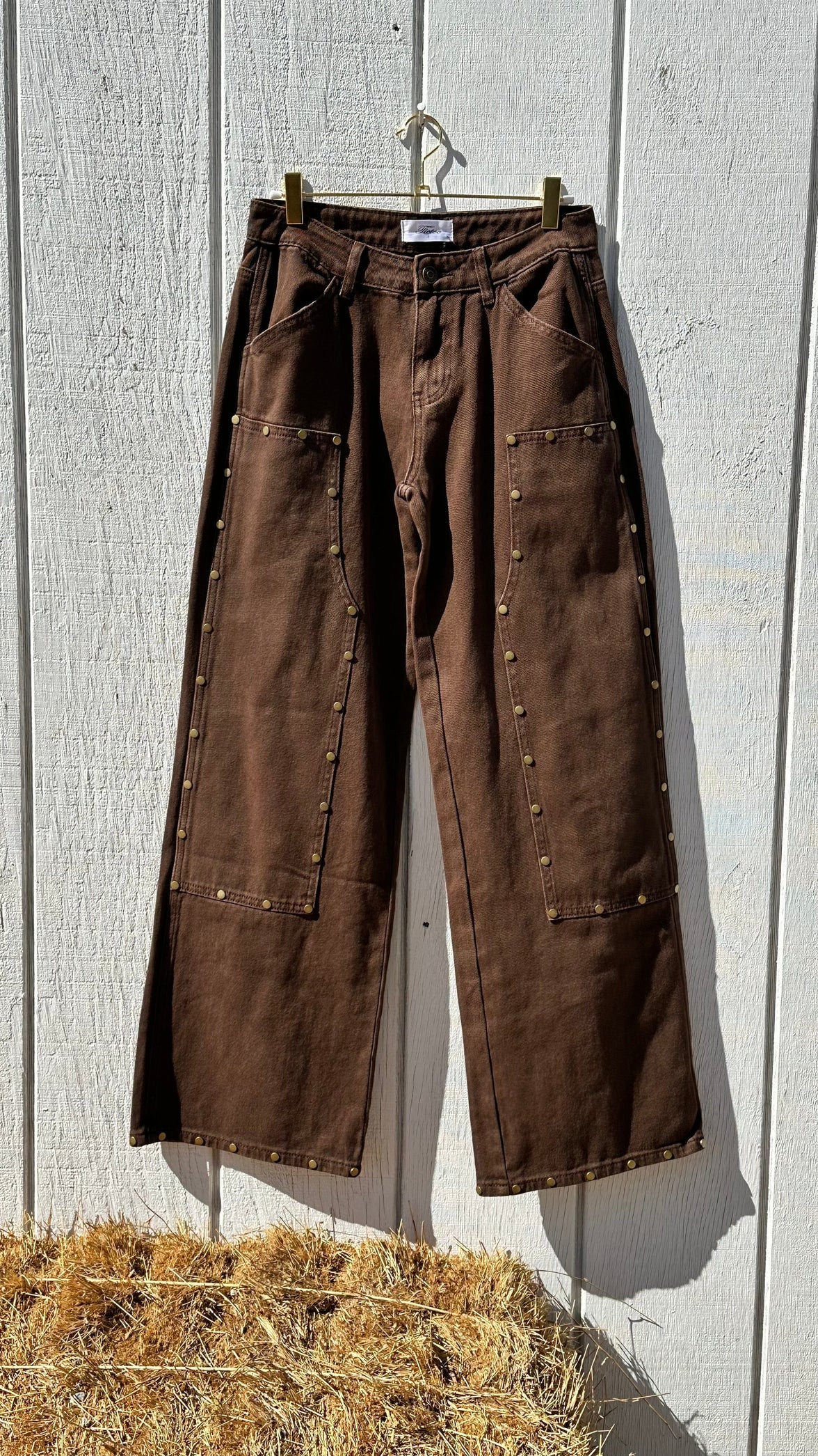 JTTP Products Apparel & Accessories Brown Western Studded Pants