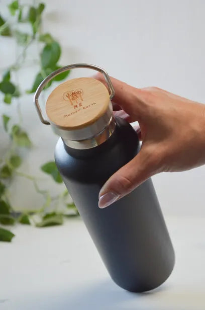 Me Mother Earth Water Bottle Black Stainless Water Bottle 25oz