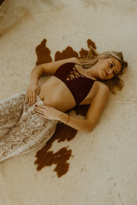 Roaming Travelers Bras Ribbed Racer Back Bralette