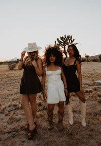Roaming Travelers Dresses Western Lace Mini Dress
