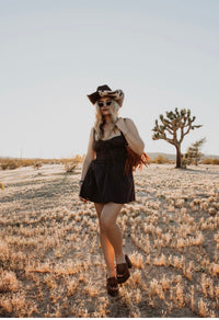 Roaming Travelers Dresses Western Lace Mini Dress