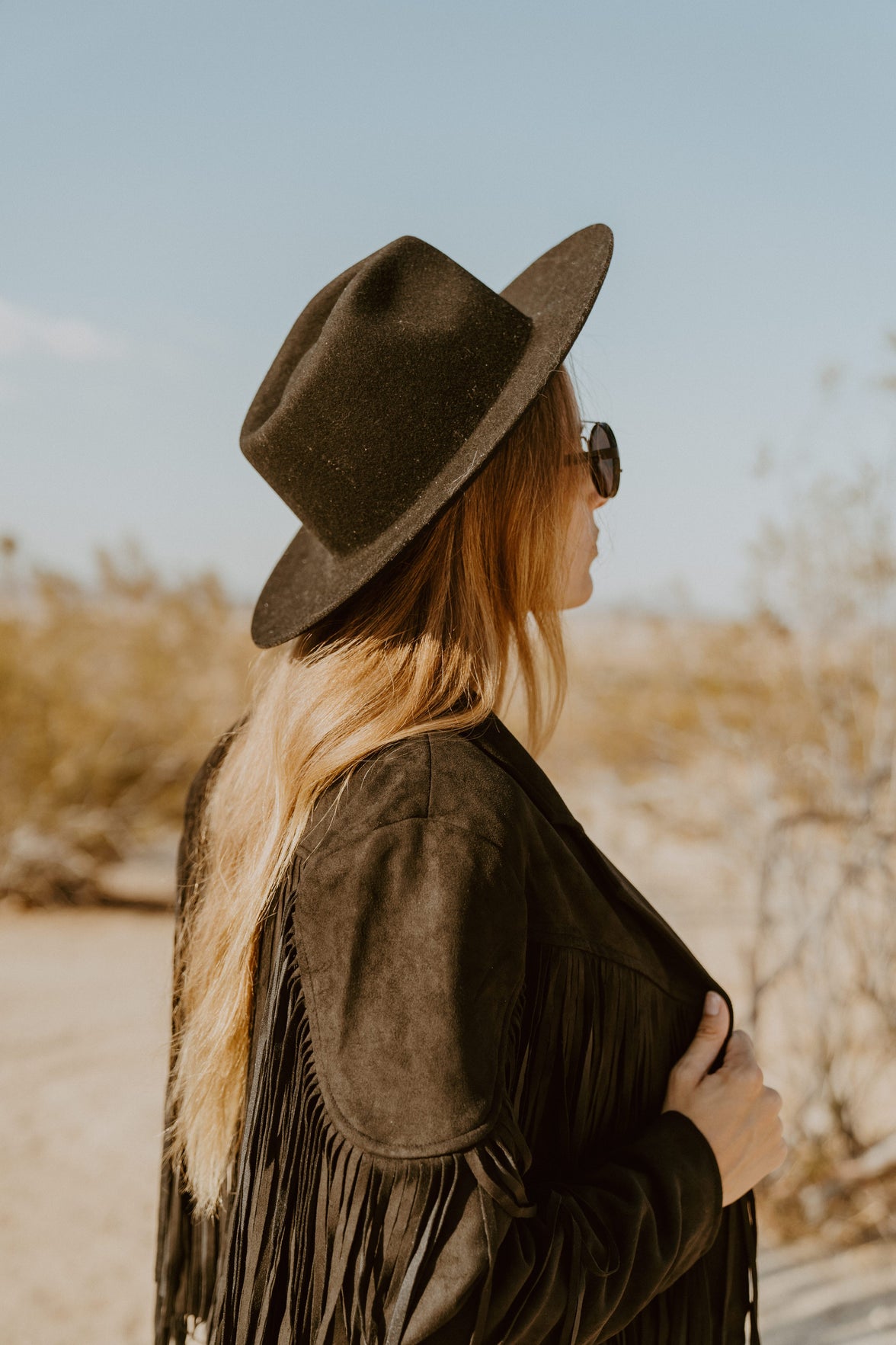 Roaming Travelers Jackets Black / S Western Fringe Jacket