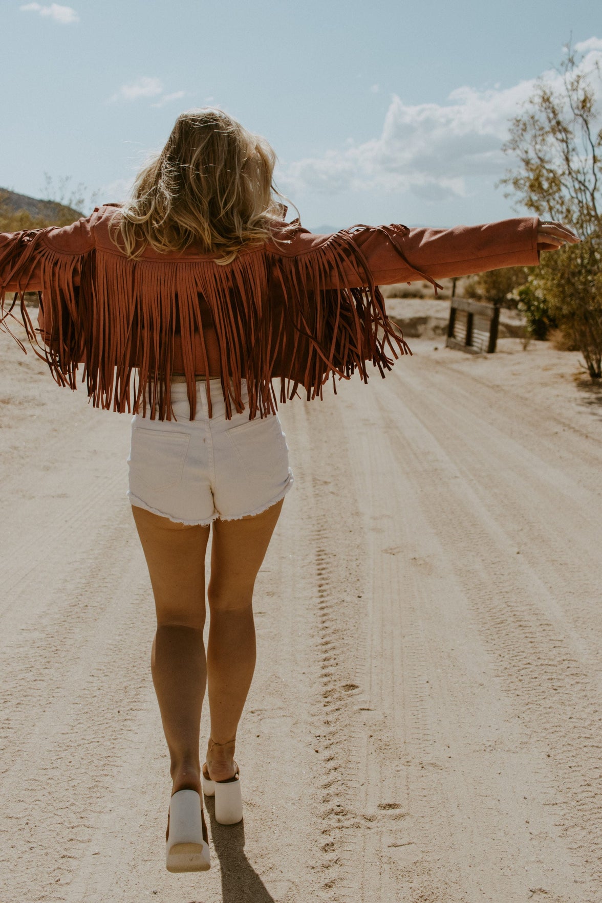 Roaming Travelers Jackets Brown / S Western Fringe Jacket