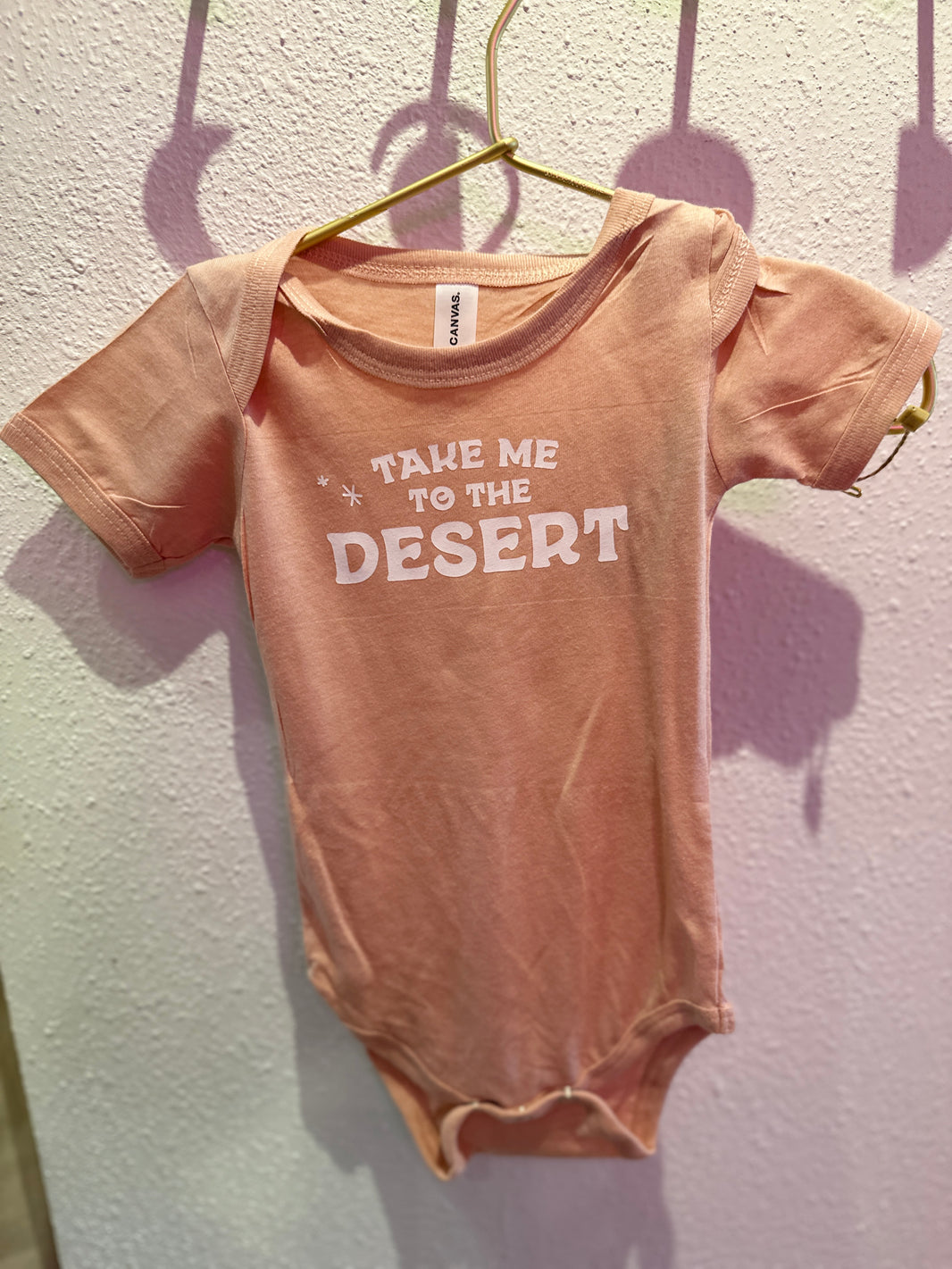 Roaming Travelers Kids Clothing Desert Rose / 3-6 MO Take Me To The Desert Onesie