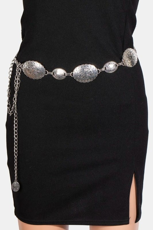 Roaming Travelers Silver Western Buckle Belt
