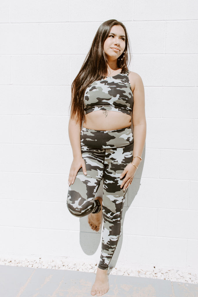 Jungle Camo Sports Bra - Roaming Travelers x [product-vendor]