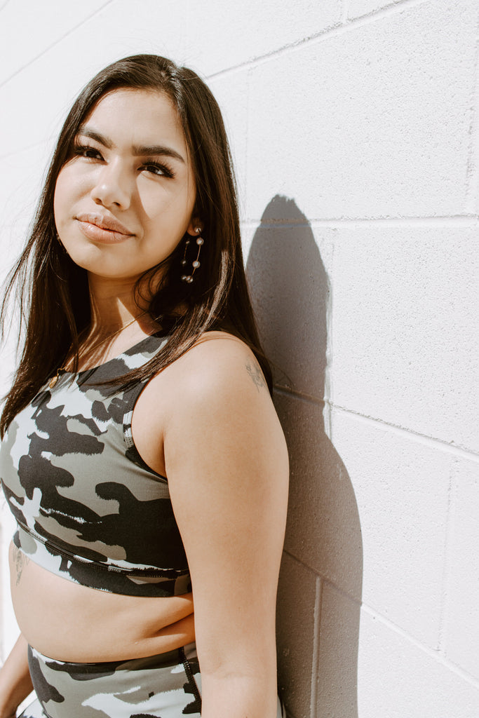 Jungle Camo Sports Bra - Roaming Travelers x [product-vendor]