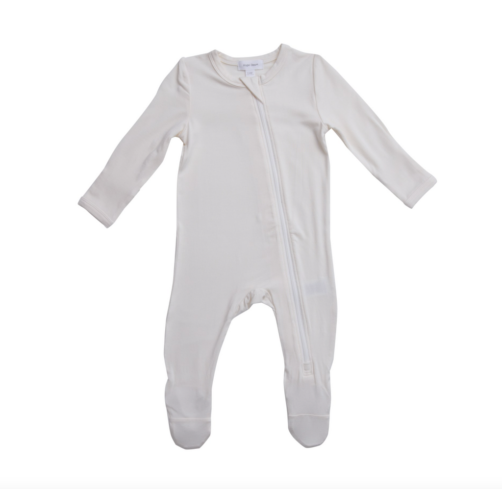 Solid Zipper Footie - Roaming Travelers x [product-vendor]