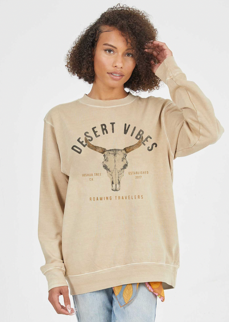 Roaming Desert Vibes Sweatshirt - Roaming Travelers Joshua Tree, California