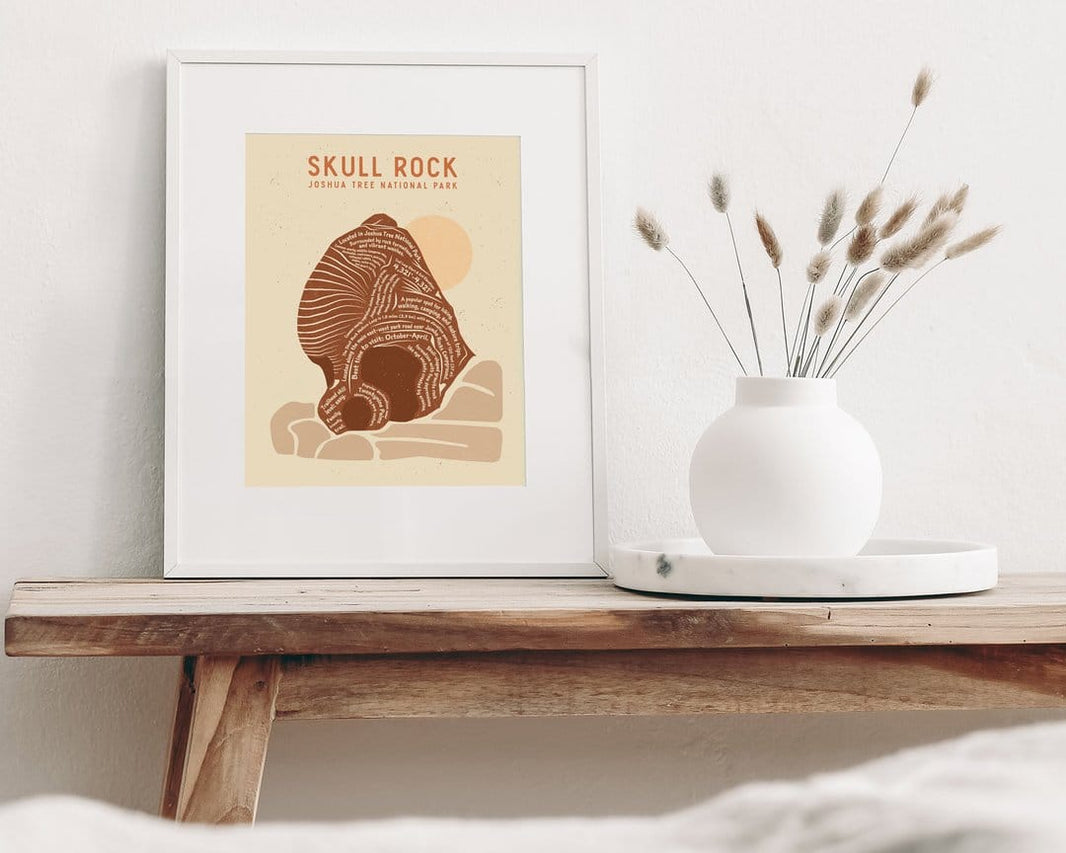 Amandalee Designs Artwork Skull Rock Art Print