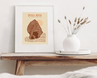 Amandalee Designs Artwork Skull Rock Art Print