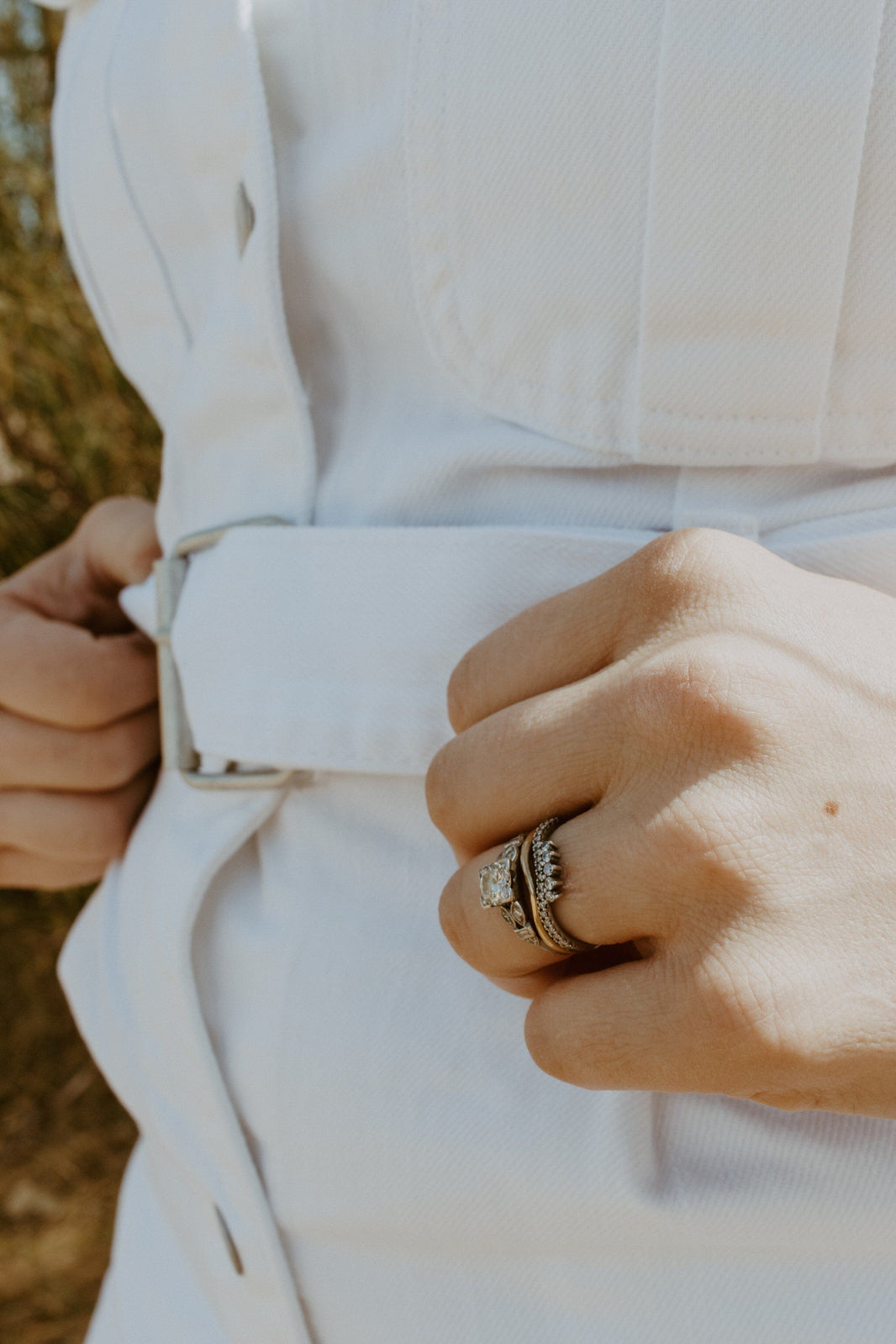 Blanks USA Jumpsuits & Rompers White Jean Romper