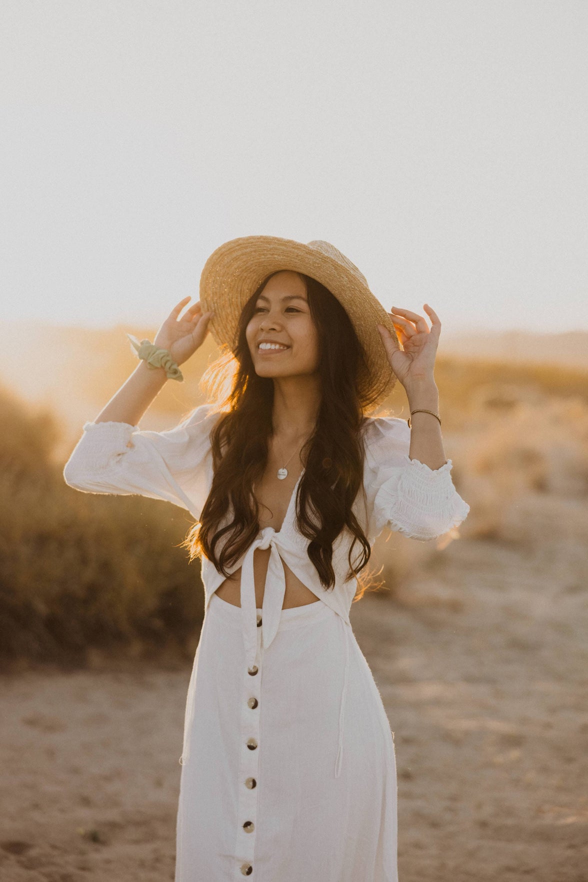Free People Dresses White / XS String Of Hearts Maxi Dress