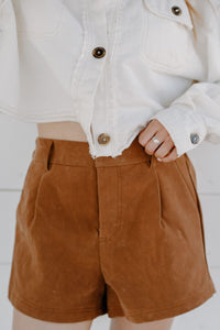 Free People Shorts Roma Vegan Suede Shorts