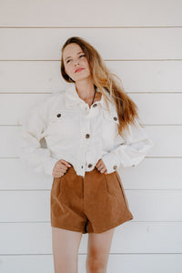 Free People Shorts Roma Vegan Suede Shorts