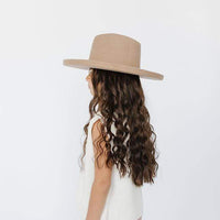 GIGI PIP Designer Hats Gigi Pip - KIDS Maude Pencil Brim // Tan