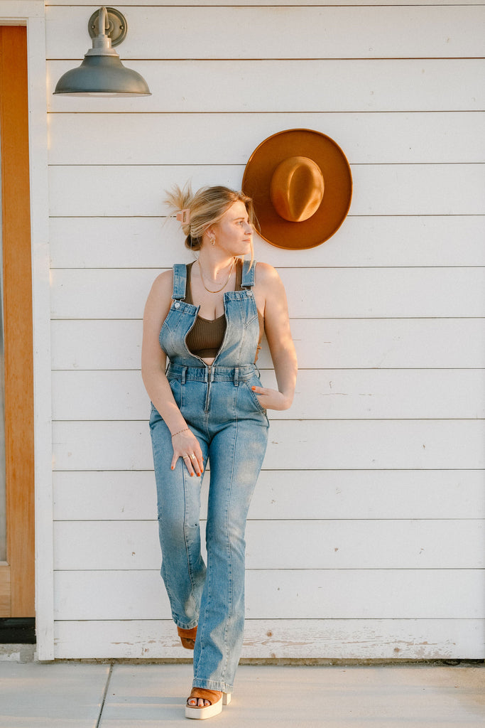 Camilla Slim Flare Overalls - Roaming Travelers Joshua Tree, California