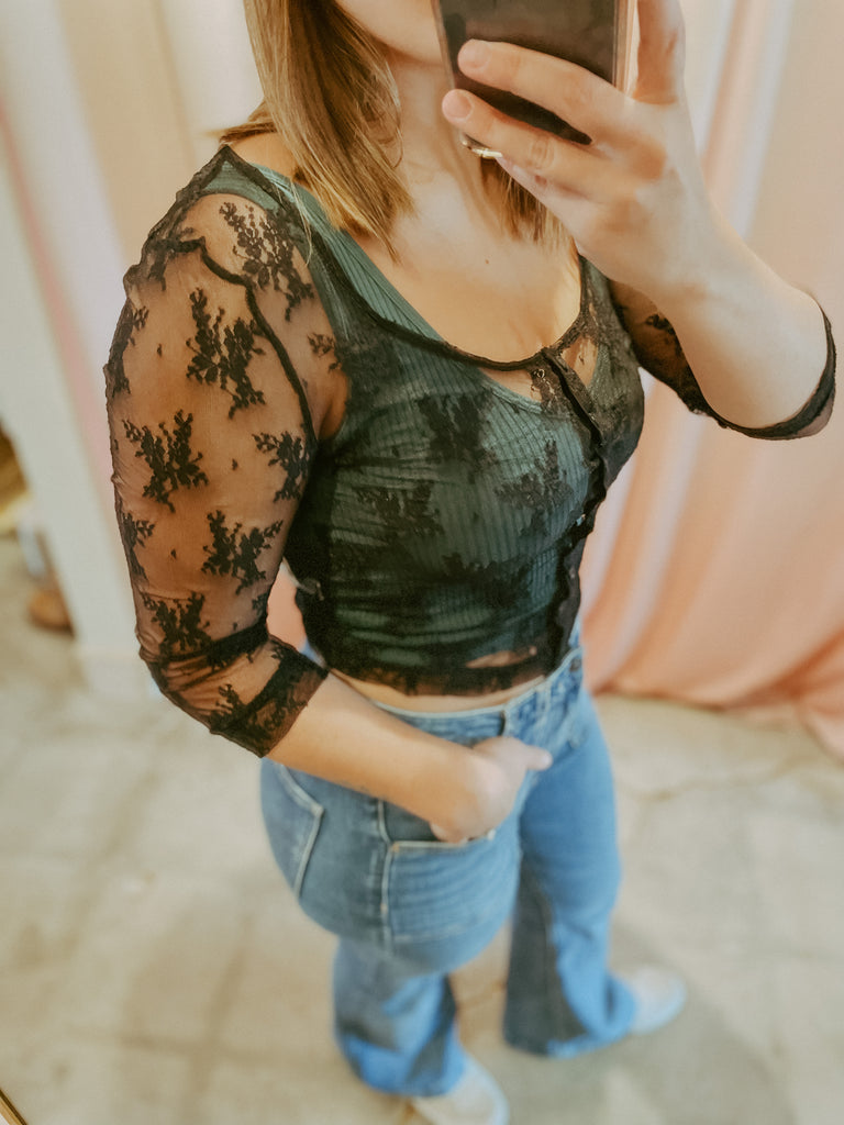 Lost In Lace Cardi - Roaming Travelers Joshua Tree, California