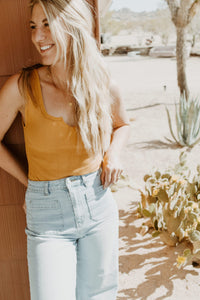 Roaming Travelers Bodysuit Mustard / Small Ribbed Body Suit
