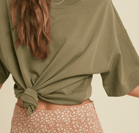 Roaming Travelers Shirts & Tops Olive / S/M Boyfriend Shirt
