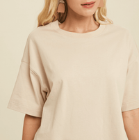 Roaming Travelers Shirts & Tops Taupe / S/M Boyfriend Shirt