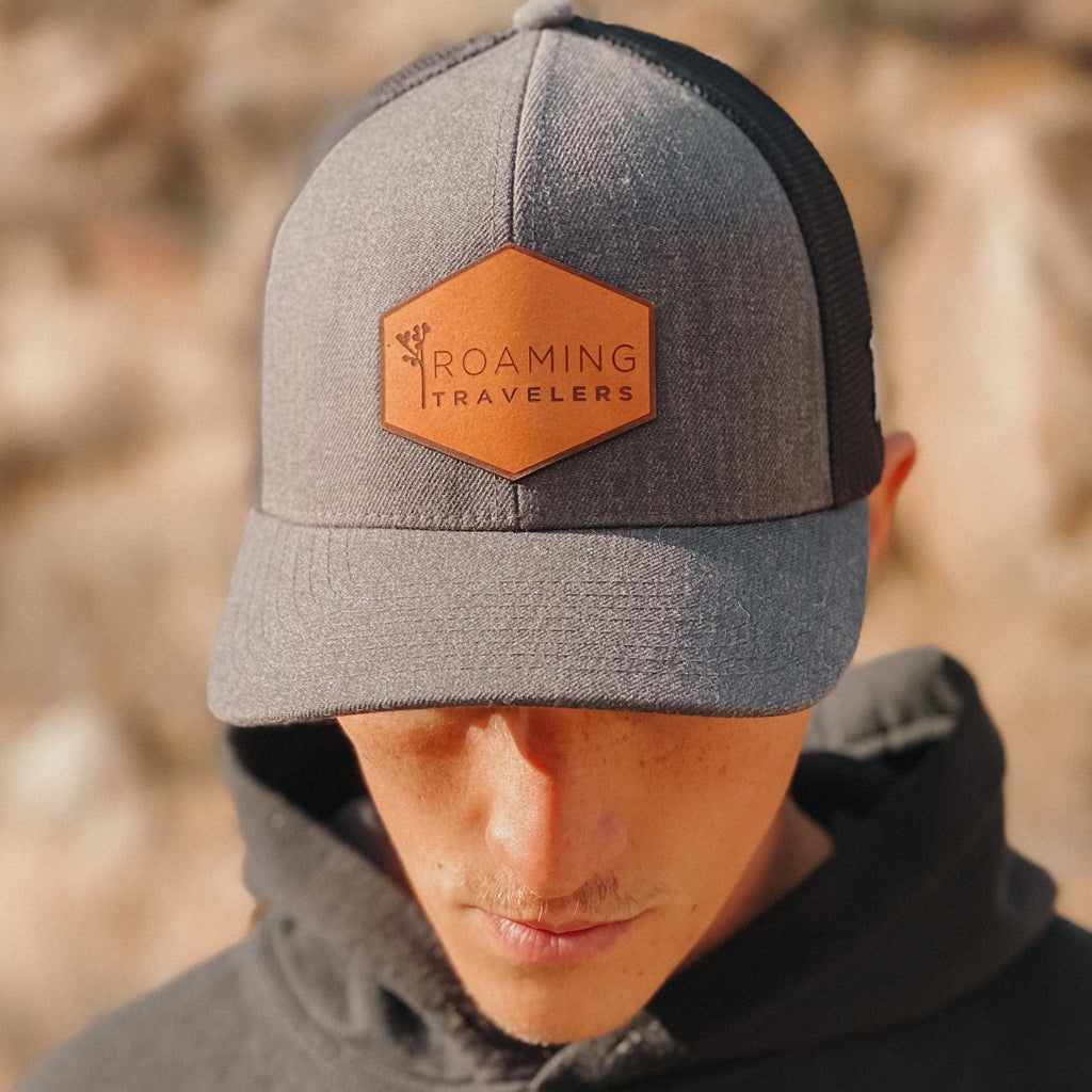 Roaming Travelers Leather Patch Hat - Roaming Travelers x [product-vendor]